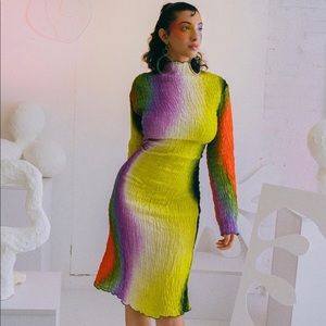 Tyler Mcgillivary Rainbow Gradient Lucia Dress